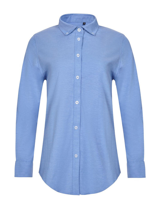Camisa oxford stretch manga larga mujer VELILLA