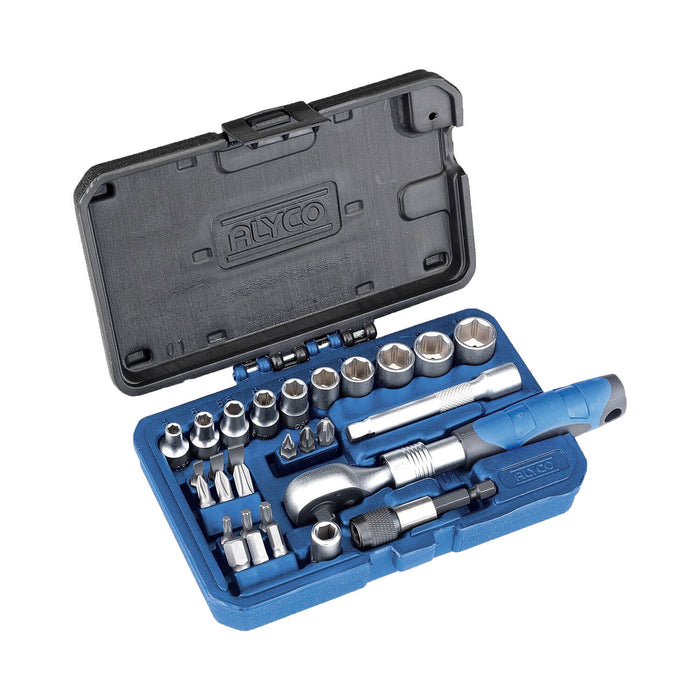 Juego de Carraca 29 Piezas 1/4" - Herramienta Profesional