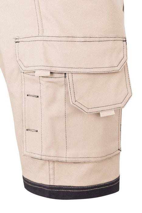 Bermudas canvas stretch bicolor con bolsillos flotantes VELILLA