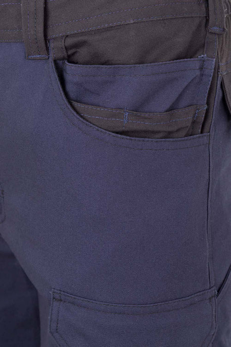 Bermudas canvas stretch bicolor con bolsillos flotantes VELILLA