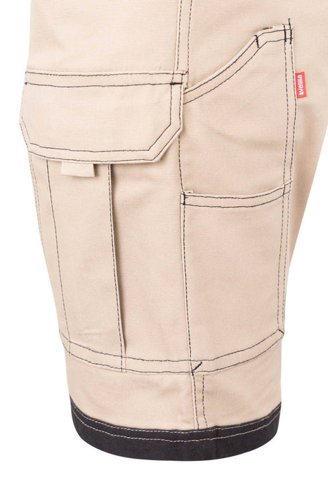 Bermudas canvas stretch bicolor con bolsillos flotantes VELILLA