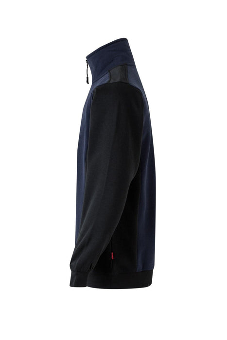 Sudadera bicolor con media cremallera VELILLA 105703