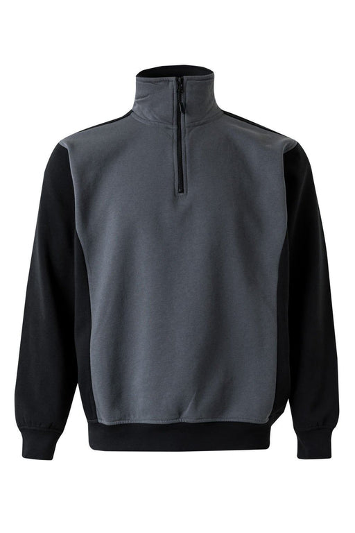Sudadera bicolor con media cremallera VELILLA 105703
