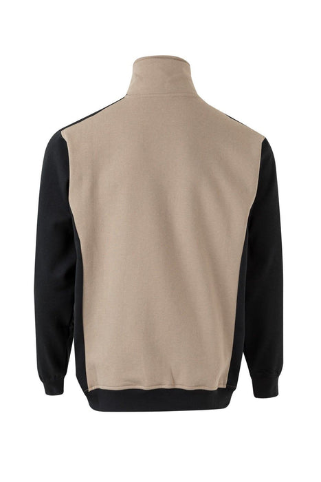 Sudadera bicolor con media cremallera VELILLA 105703