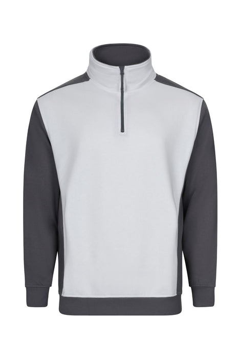 Sudadera bicolor con media cremallera VELILLA 105703