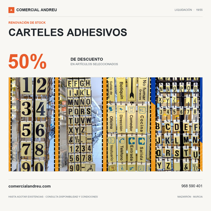 CARTELES ADHESIVOS