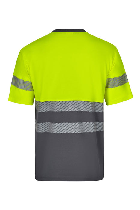 Camiseta algodón bicolor manga corta  cinta segmentada VELILLA
