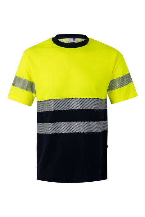 Camiseta algodón bicolor manga corta  cinta segmentada VELILLA