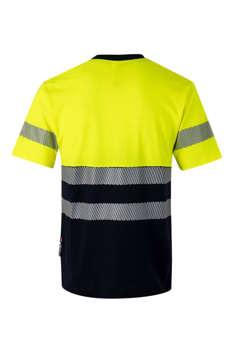 Camiseta algodón bicolor manga corta  cinta segmentada VELILLA