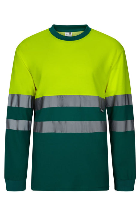 Camiseta algodón bicolor manga larga VELILLA