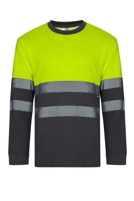 Camiseta algodón bicolor manga larga VELILLA