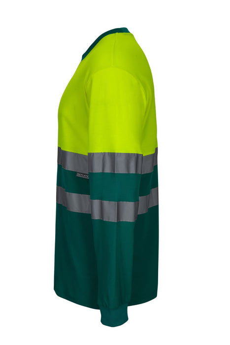 Camiseta algodón bicolor manga larga VELILLA