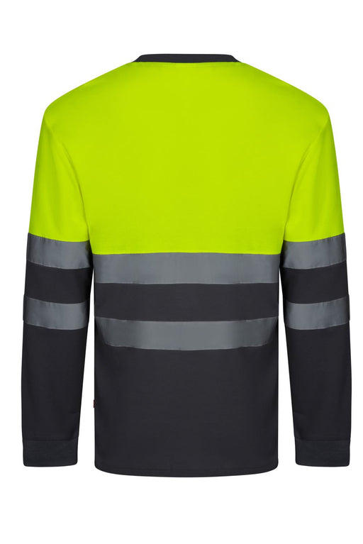 Camiseta algodón bicolor manga larga VELILLA