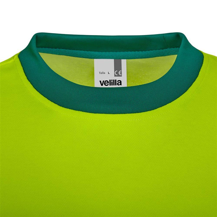 Camiseta algodón bicolor manga larga cinta segmentada VELILLA