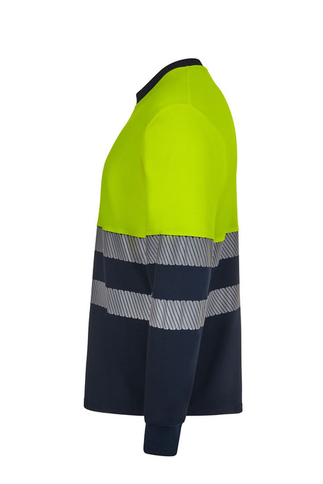 Camiseta algodón bicolor manga larga cinta segmentada VELILLA