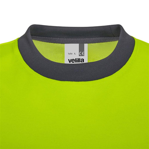 Camiseta algodón bicolor manga larga cinta segmentada VELILLA