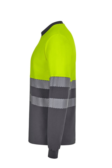 Camiseta algodón bicolor manga larga cinta segmentada VELILLA