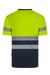 Camiseta poliéster reciclado bicolor manga corta cinta segmentada VELILLA