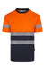 Camiseta poliéster reciclado bicolor manga corta cinta segmentada VELILLA
