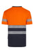Camiseta poliéster reciclado bicolor manga corta cinta segmentada VELILLA