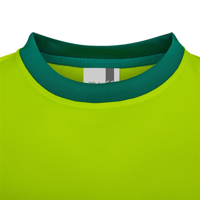 Camiseta poliéster reciclado bicolor manga larga cinta segmentada VELILLA