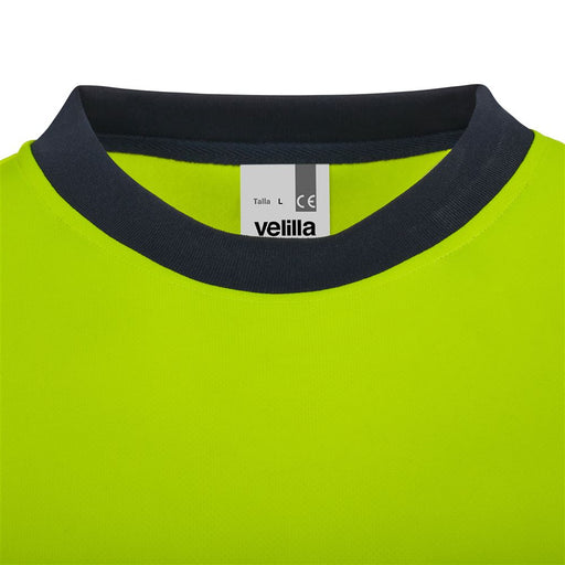 Camiseta poliéster reciclado bicolor manga larga cinta segmentada VELILLA