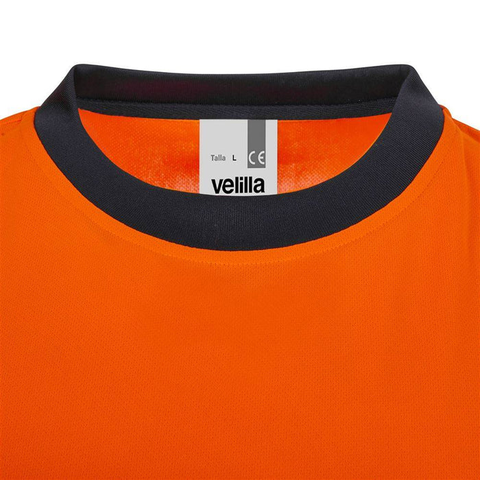 Camiseta poliéster reciclado bicolor manga larga cinta segmentada VELILLA
