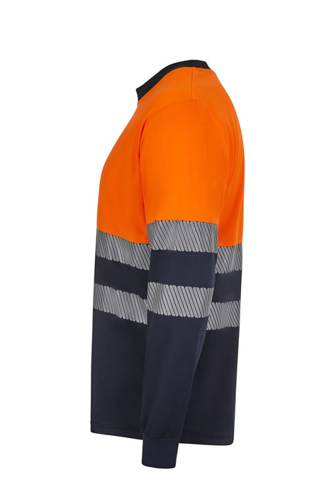 Camiseta poliéster reciclado bicolor manga larga cinta segmentada VELILLA