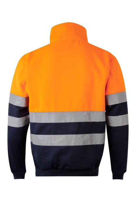Sudadera bicolor con media cremallera VELILLA 305701