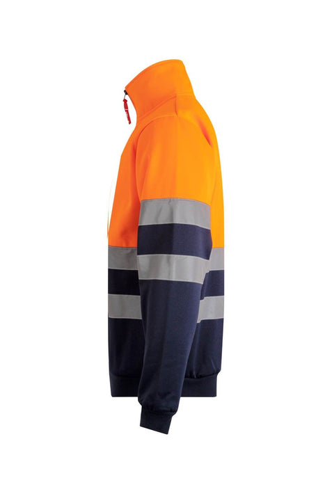 Sudadera bicolor con media cremallera VELILLA 305701