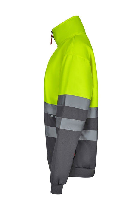 Sudadera bicolor con media cremallera VELILLA 305701