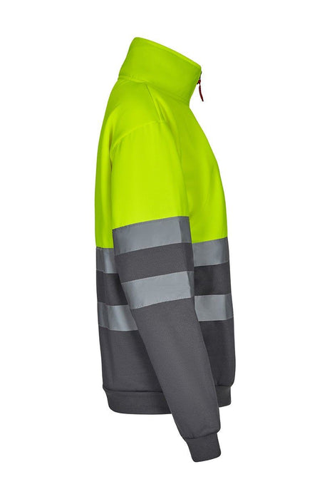 Sudadera bicolor con media cremallera VELILLA 305701