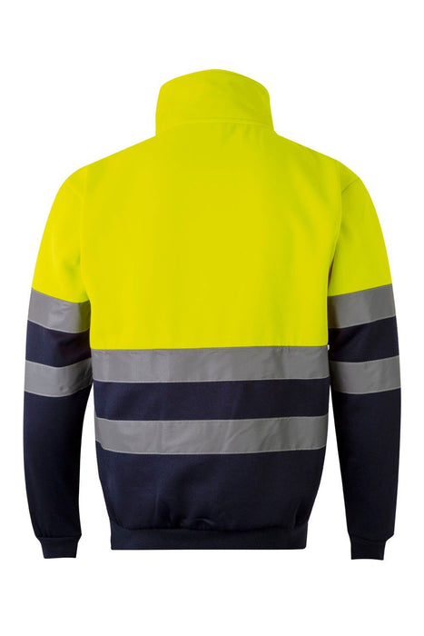 Sudadera bicolor con media cremallera VELILLA 305701