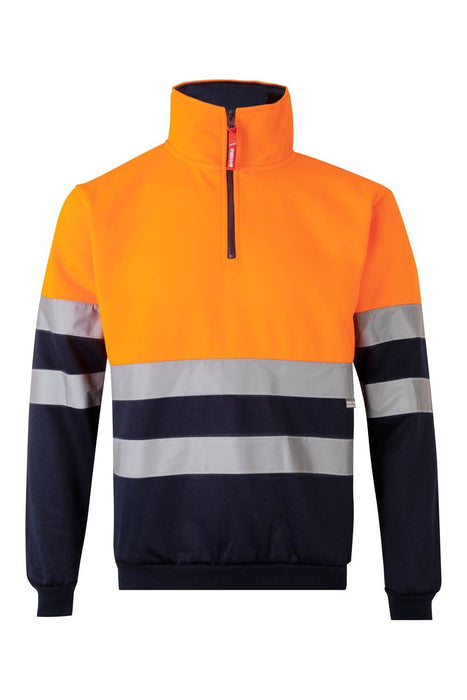 Sudadera bicolor con media cremallera VELILLA 305701