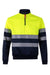 Sudadera bicolor con media cremallera cinta segmentada VELILLA