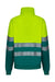 Sudadera bicolor con media cremallera cinta segmentada VELILLA