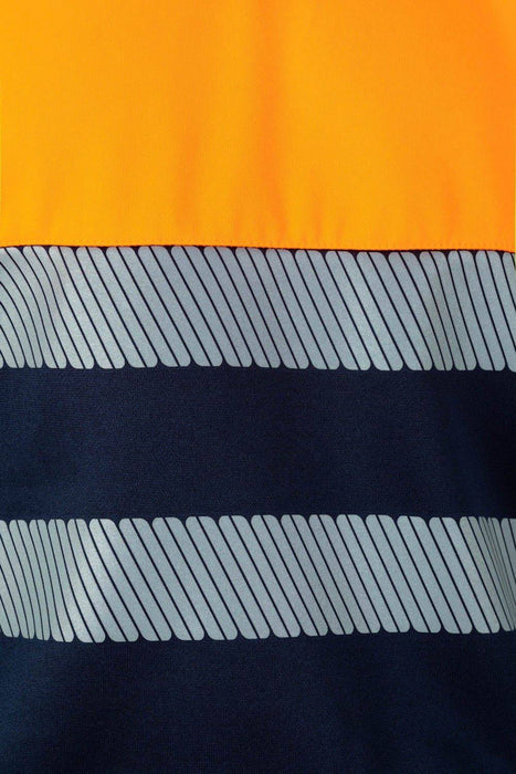 Sudadera bicolor con media cremallera cinta segmentada VELILLA