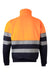 Sudadera bicolor con media cremallera cinta segmentada VELILLA