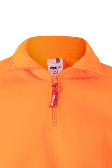 Sudadera con media cremallera cinta segmentada VELILLA