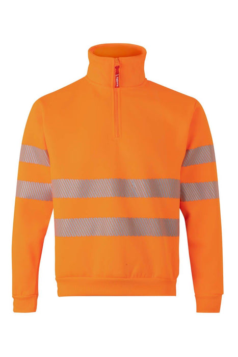 Sudadera con media cremallera cinta segmentada VELILLA