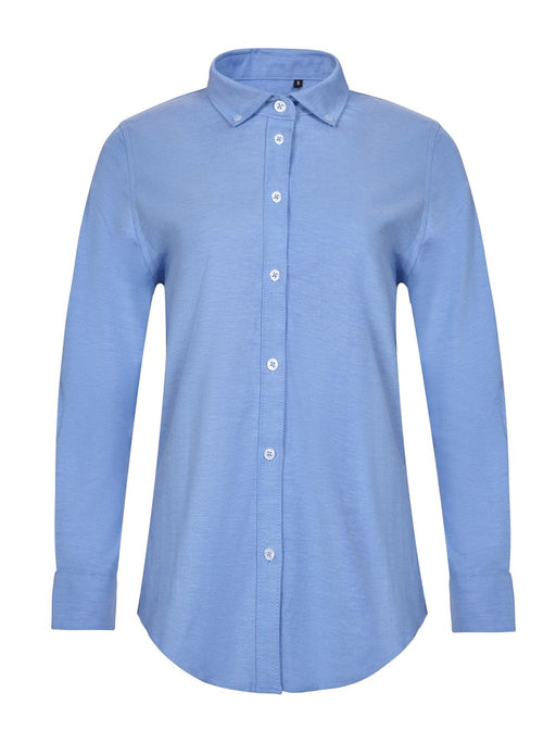 Camisa oxford stretch manga larga mujer VELILLA