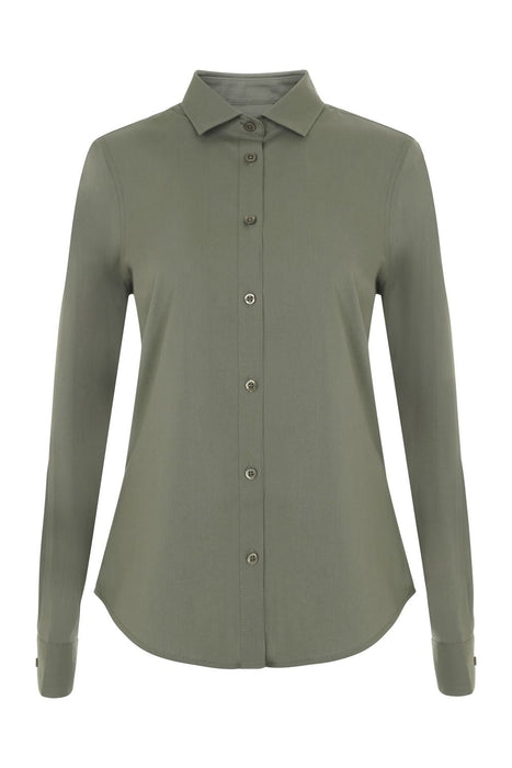 Camisa manga larga stretch mujer VELILLA