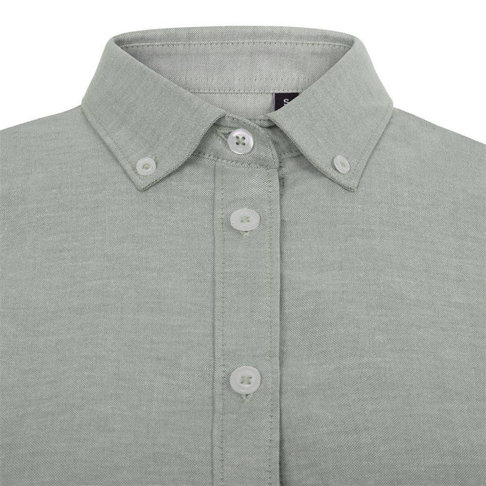 Camisa oxford stretch manga corta mujer VELILLA