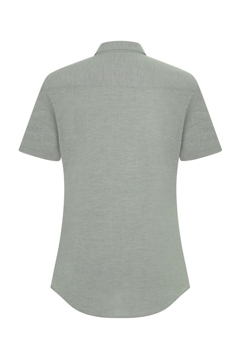 Camisa oxford stretch manga corta mujer VELILLA