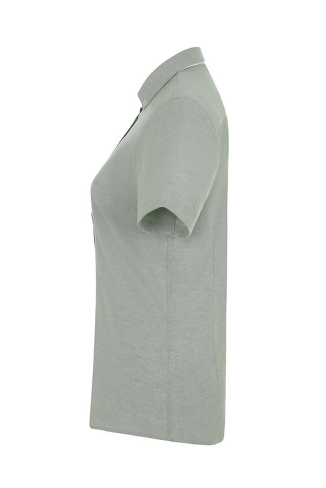Camisa oxford stretch manga corta mujer VELILLA