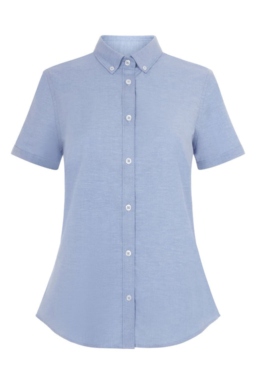 Camisa oxford stretch manga corta mujer VELILLA