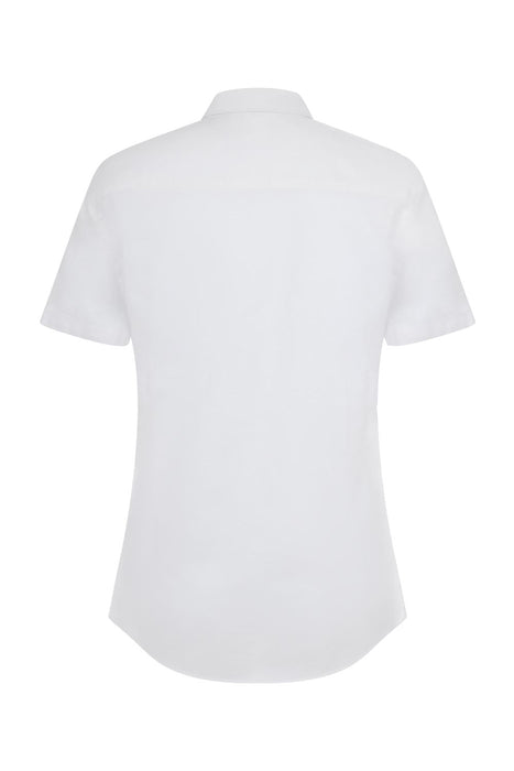 Camisa oxford stretch manga corta mujer VELILLA