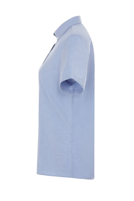 Camisa oxford stretch manga corta mujer VELILLA