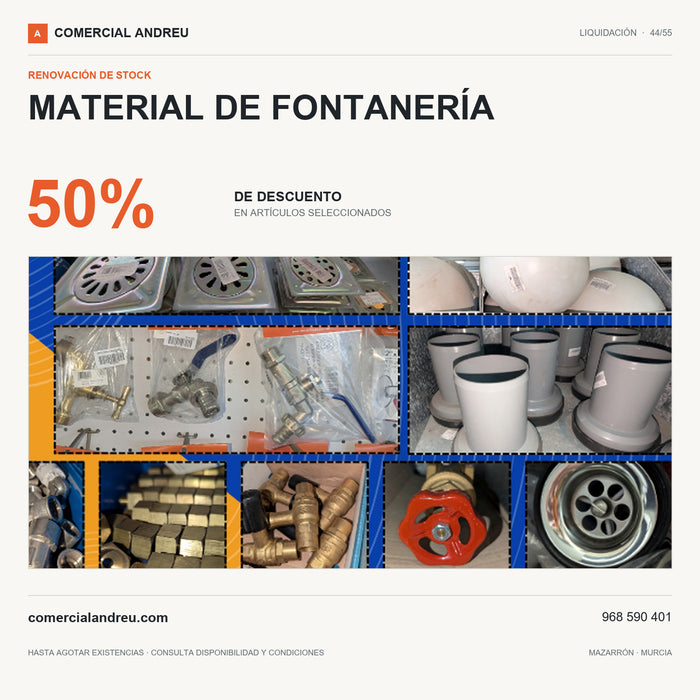 MATERIAL FONTANERÍA