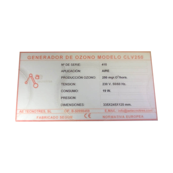 Ozonizador CLV-250 para Aire Acondicionado